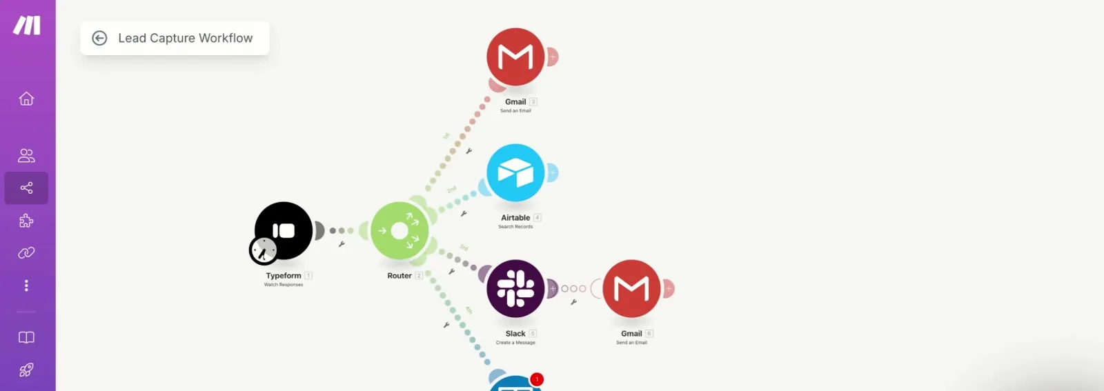 Workflow automation: a screen from a system SBD built