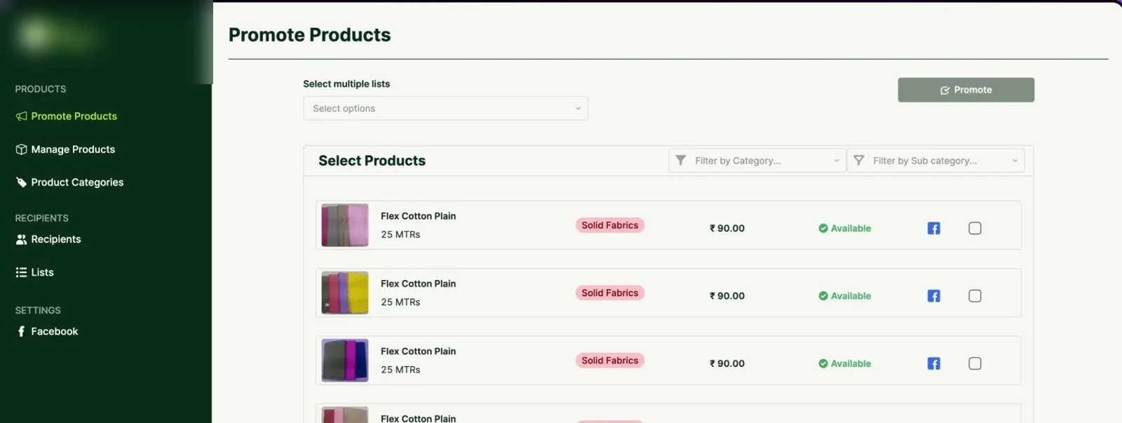 WhatsApp product promotion and catalogue chatbot: screen from the build